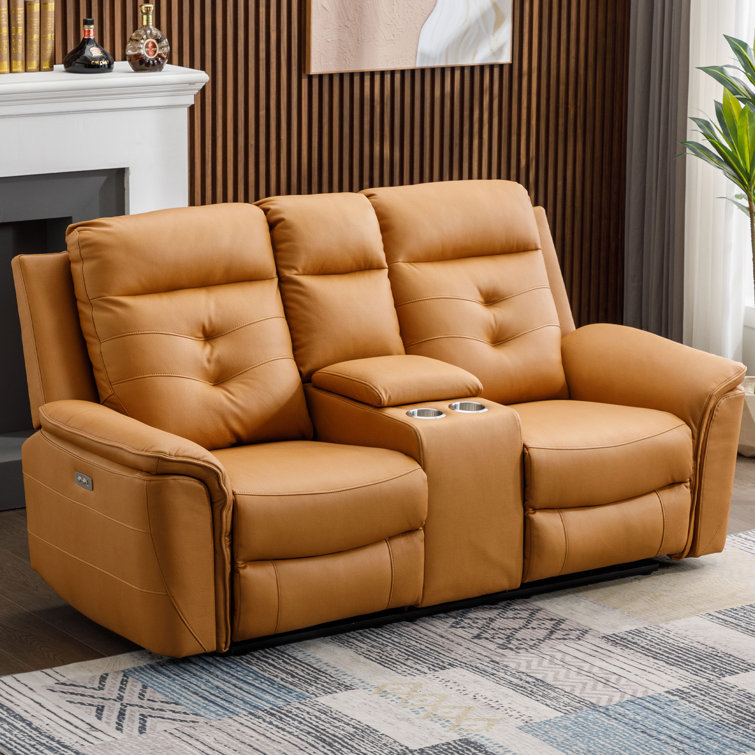 Wayfair leather love seats discount